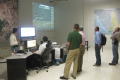 en el distrito de riego